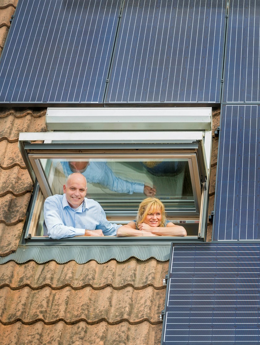 Stel voor huis met zonnepanelen
