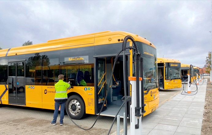 Vattenfalls eerste project met snelladers voor Deense stadsbussen