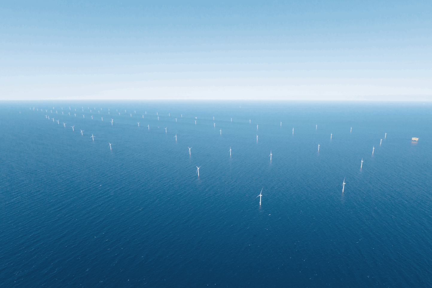 Windmolens op zee