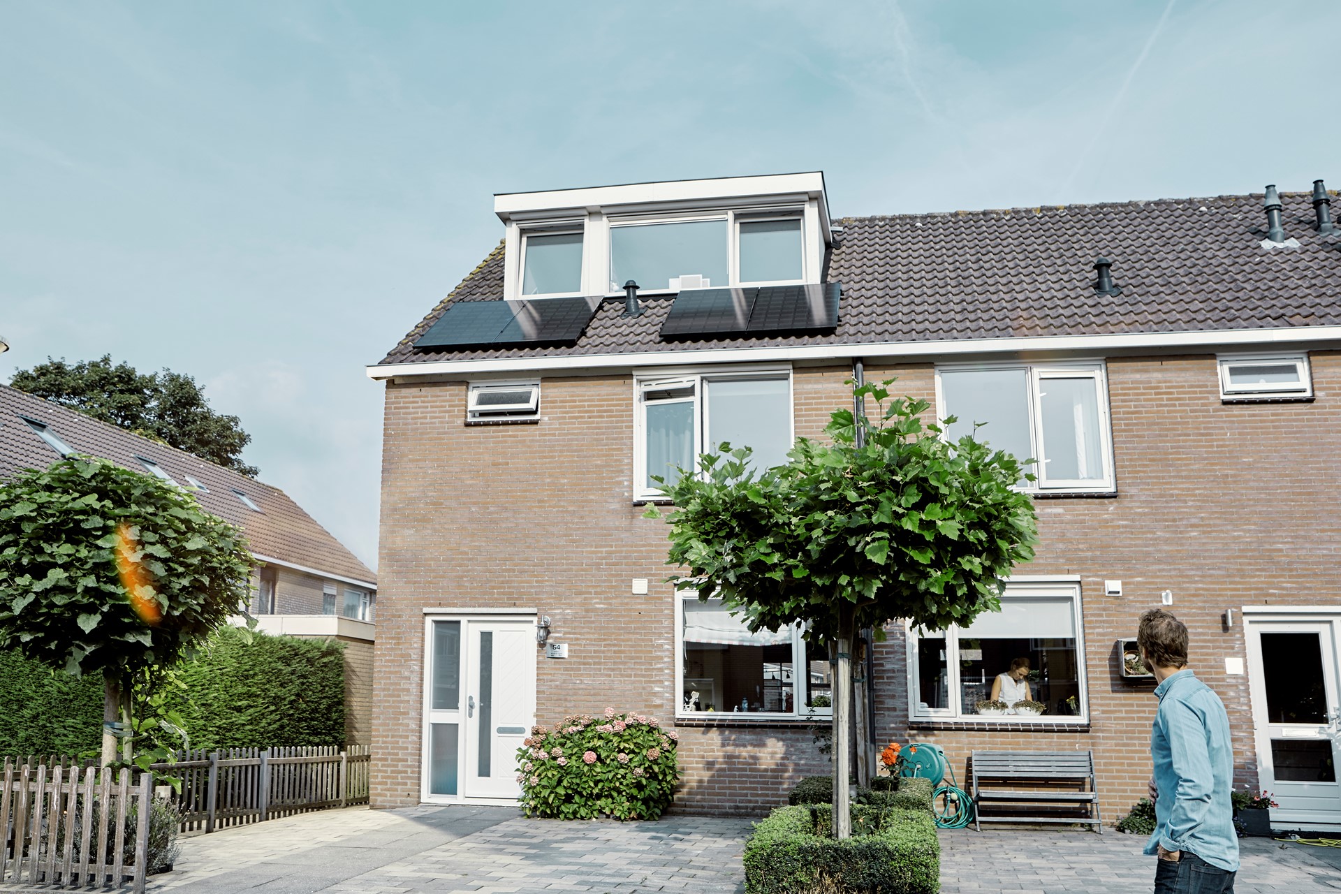 Huis met zonnepanelen